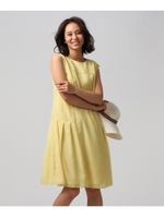 【洗える】エールスパンローンワンピース/イエロー系(030)
