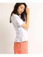 【洗える】サイドハトメレースアッププルオーバー/ライトグレー(011)