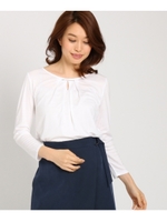 【洗える】スムースプルオーバー/ホワイト(001)