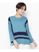 【洗える】ドラロンウールプルオーバニット/ブルー(392)