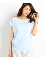 【洗える】フレンチムースプルオーバー/ライトブルー(091)