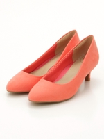 【足幅ゆったり3E】【ストレスフリー】ラウンドトゥパンプス/PINK