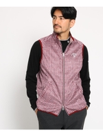 【撥水】リバーシブル ベスト メンズ/ボルドー(164)