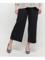 ◆ストレッチジョーゼットワイドクロップト/チャコールグレー(014)