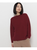 ◆ホールガーメント（R）オフショルニットプルオーバー/ワインレッド(063)