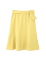 ◆大きいサイズ◆ベルト付マーメイドスカート/イエロー(060)
