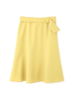 ◆大きいサイズ◆ベルト付マーメイドスカート/イエロー(060)