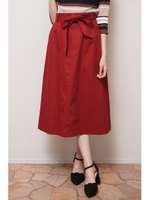 Ａラインスカート/ワイン