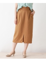 くるみ釦スカート/ベージュ(052)