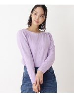 ふくれジャガードプルオーバー/ライトパープル(081)