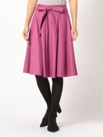 ウール100％8ハギフレアスカート/ピンク系