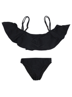 オフショルダーフレアバンドゥビキニ/水着/ブラック