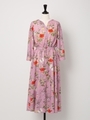 オリジナルファーブル柄シャツワンピ/ピンク