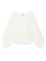 カラーニットプルオーバー/WHT