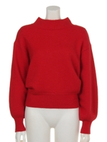 カルゼショートゆるニット/レッド