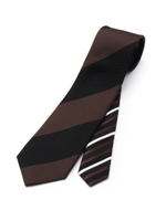 ギシャ太ストライプチェンジタイ/ダークブラウン(343)