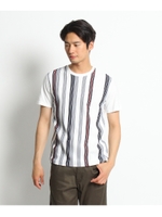 グラデーションストライプTシャツ/アイボリー(604)