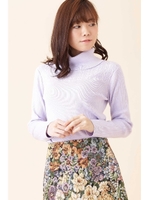 ケーブルタートルビスチェニット/ラベンダー(080)