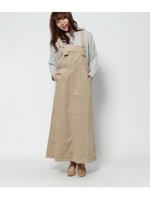 コーデュロイジャンパースカート/ベージュ(005)