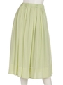 コットンボイルギャザースカート/ライトグリーン