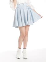 コルセットフレアスカート/ウスブルー