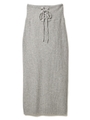 コルセットリブニットスカート/グレー