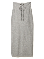 コルセットリブニットスカート/グレー