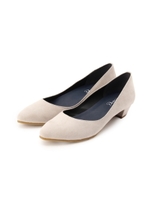 サイドカット スエードパンプス/ベージュ(052)