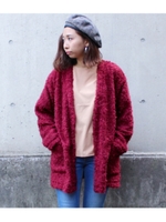 シャギーカーデ/ワイン(026)