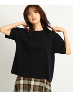 シンプルニットプルオーバー/ブラック(019)