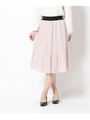 ジョーゼットケシプリーツスカート/ベビーピンク(071)