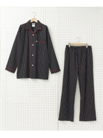 ストライプルームウェア/ブラック(319)