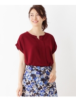 スパンジョーゼットプルオーバー/ワインレッド(063)