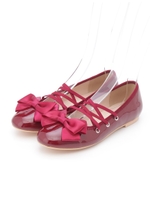 スピンドルフラットシューズ/レッド