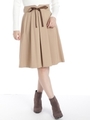 タックミディースカート/ベージュ