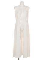 チュールコンビブラウジングカットジレ/WHT