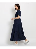 ティアードマキシワンピース/ネイビー(093)