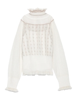 デコルテ透けニット/IVR