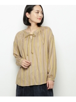 デッキストライプ　ブラウスシャツ/ベージュ(352)