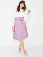 ニットドッキングワンピース/ラベンダー