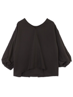 バックリボンプルオーバー/ブラック