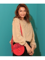 【CHILLE】パール付ファートップス/ベージュ(005)