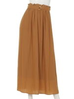 パウダーサテンマキシスカート/オレンジ