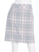 パステルチェック台形SK/グレー