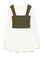 ビスチェセットカットワンピース/WHT