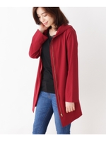 フーデッドストレッチジャケット/ワインレッド(063)