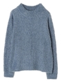 フェザーニットプルオーバー/ブルー