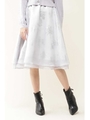 フォイルフローラルスカート/グレー(020)