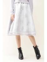 フォイルフローラルスカート/グレー(020)