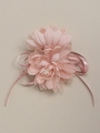 [フォーマル対応]フラワーリボンコサージュ/ピンク